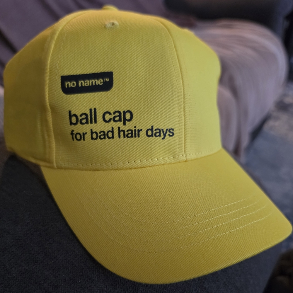 no name Yellow Ball Cap for Bad Hair Days